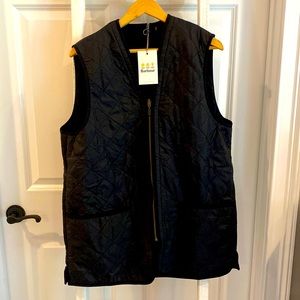 Black Barbour vest new with tags.